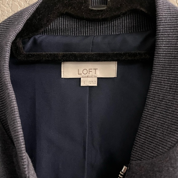 Loft bomber jacket, blue, size large - Picture 2 of 3